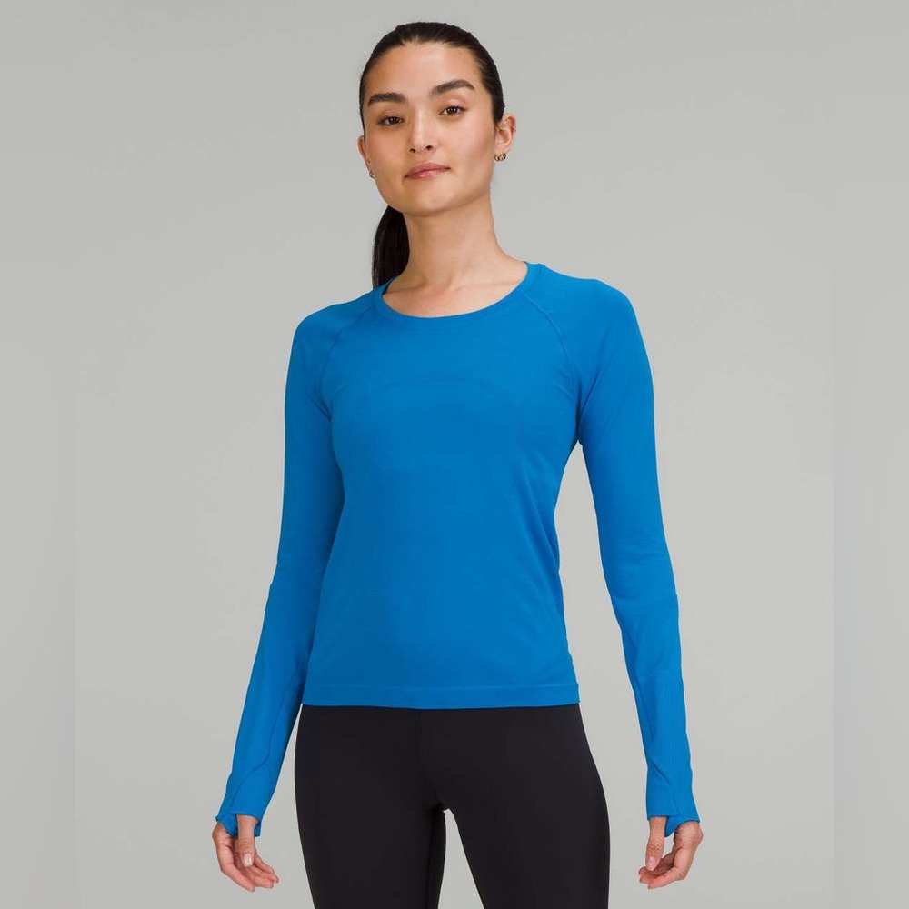 Lululemon Swiftly Tech Long Sleeve Shirt 2.0 *Race Length Size 10 Poolside